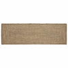 Vidaxl vloerkleden rechthoekig natuurlijk en zwart 80 x 200 cm jute