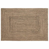 Vidaxl vloerkleden rechthoekig natuurlijk en zwart 120 x 170 cm jute - afbeelding 1