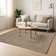 Vidaxl vloerkleden rechthoekig natuurlijk en zwart 140 x 200 cm jute - afbeelding 2