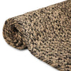 Vidaxl vloerkleden vierkant natuurlijk en zwart 160 x 160 cm jute