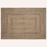 Vidaxl gebied tapijt naturel en zwart 160 x 230 cm jute - afbeelding 1