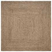 Vidaxl vloerkleden vierkant natuurlijk en zwart 300 x 300 cm jute - afbeelding 1