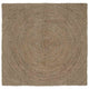 Vidaxl vloerkleden grijs 160 x 160 cm jute