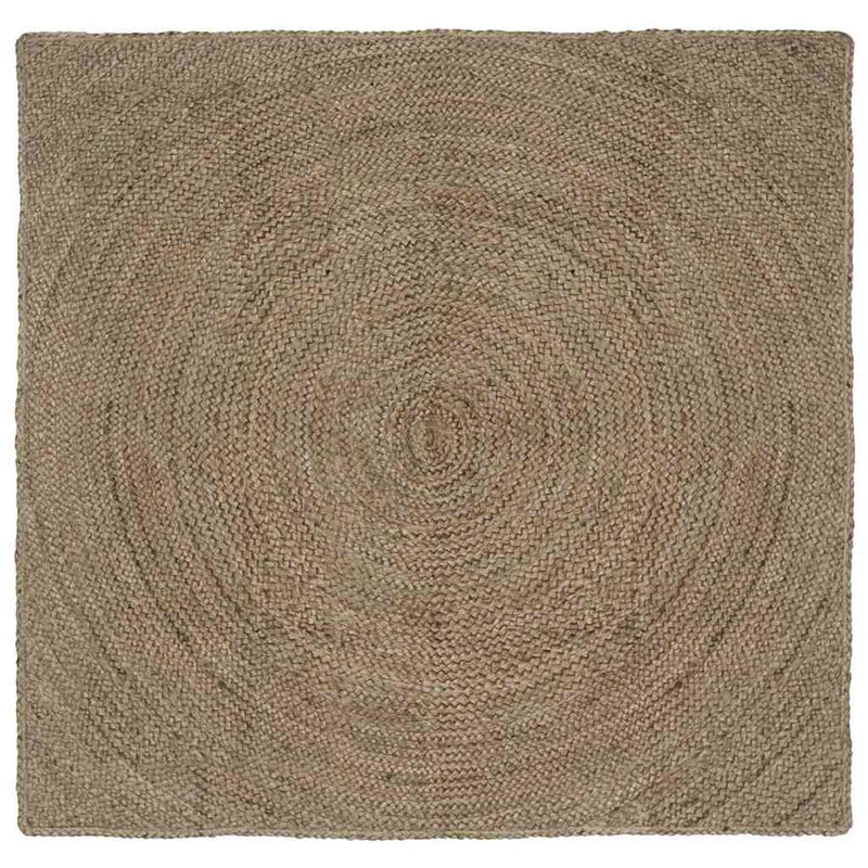 Vidaxl vloerkleden vierkant grijs 160 x 160 cm jute
