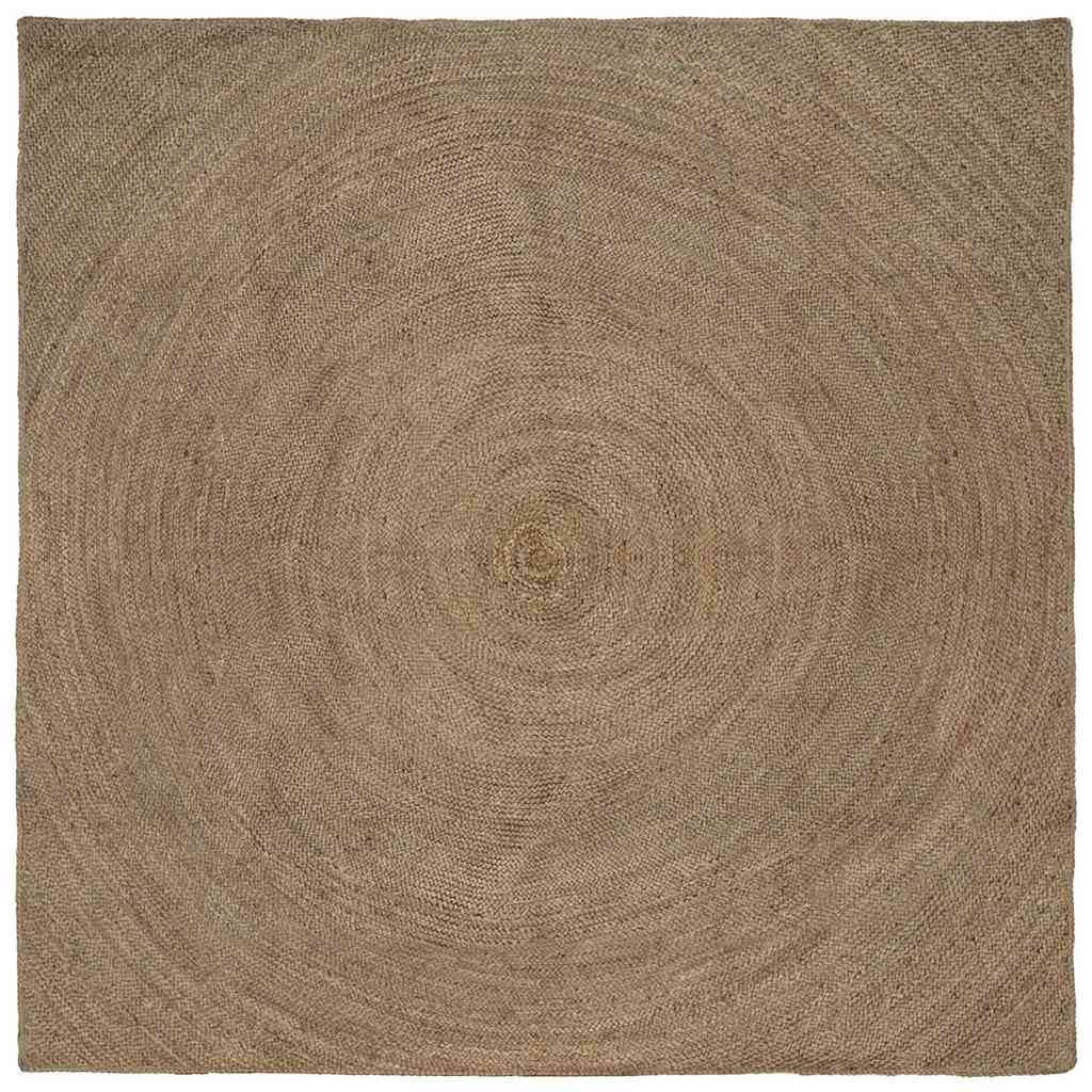 Vidaxl vloerkleden grijs 240 x 240 cm jute