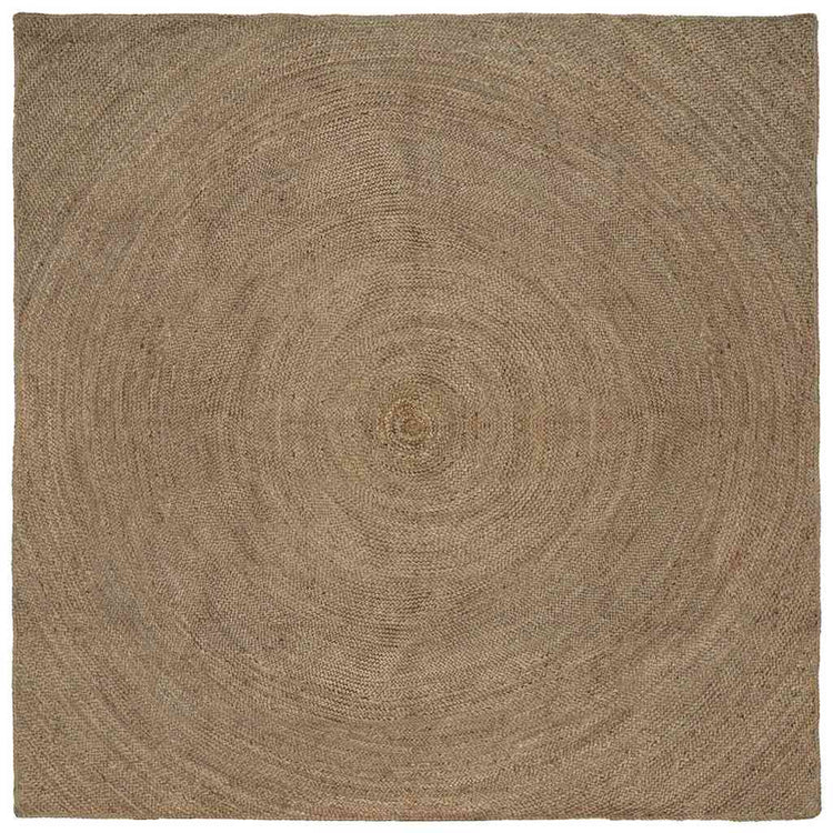Vidaxl vloerkleden grijs 240 x 240 cm jute