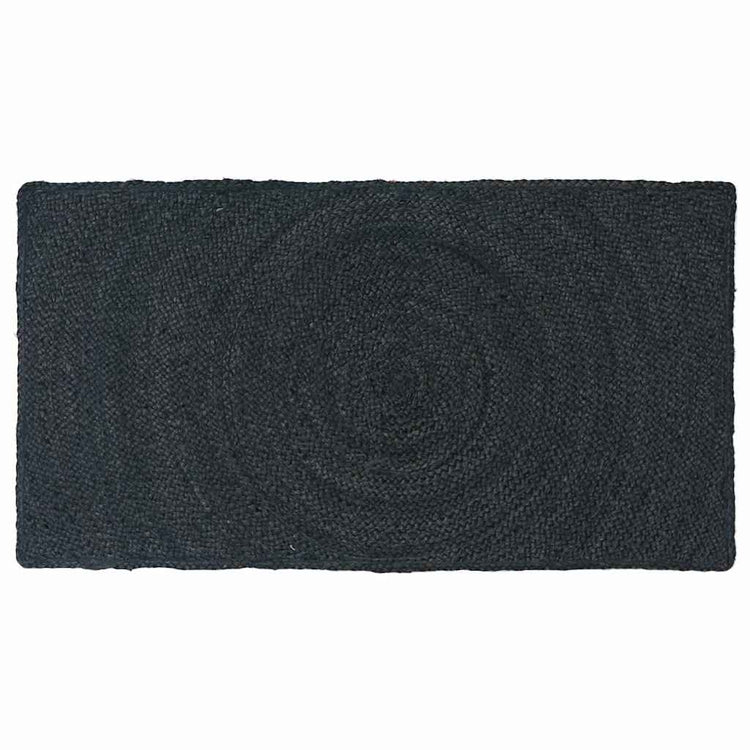 Vidaxl vloerkleden donkergrijs 60 x 110 cm jute