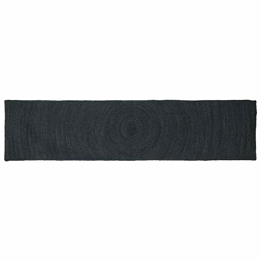 Vidaxl vloerkleden donkergrijs 60 x 250 cm jute