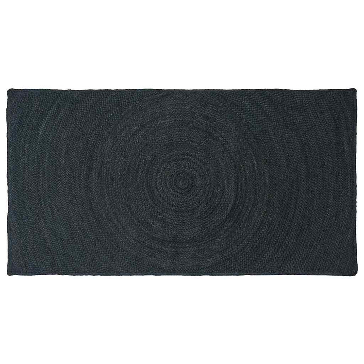 Vidaxl vloerkleden donkergrijs 80 x 150 cm jute