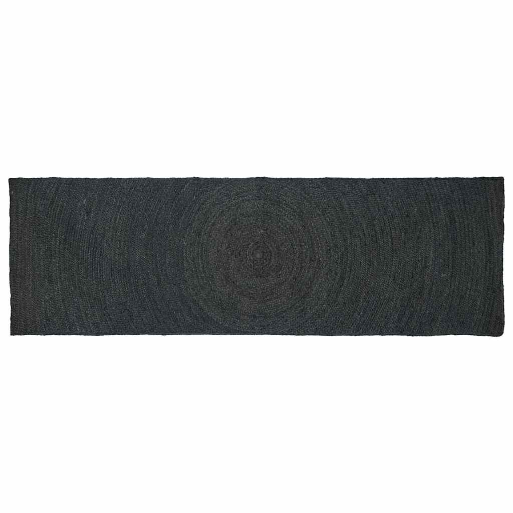 Vidaxl vloerkleden donkergrijs 80 x 200 cm jute