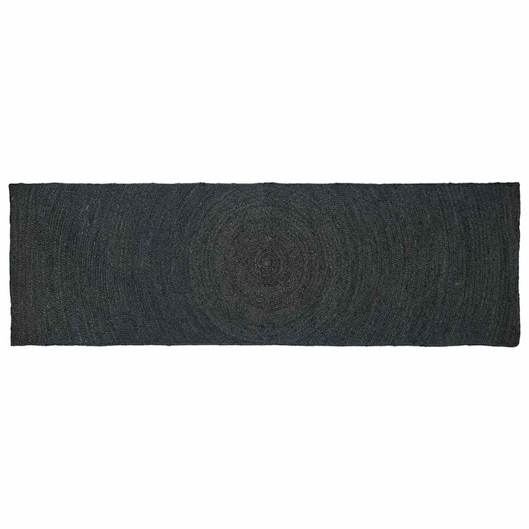 Vidaxl vloerkleden donkergrijs 80 x 200 cm jute