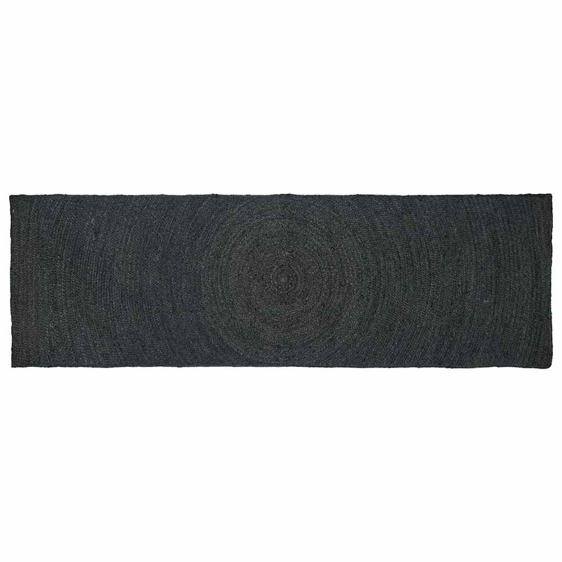 Vidaxl vloerkleden rechthoekig donkergrijs 80 x 200 cm jute