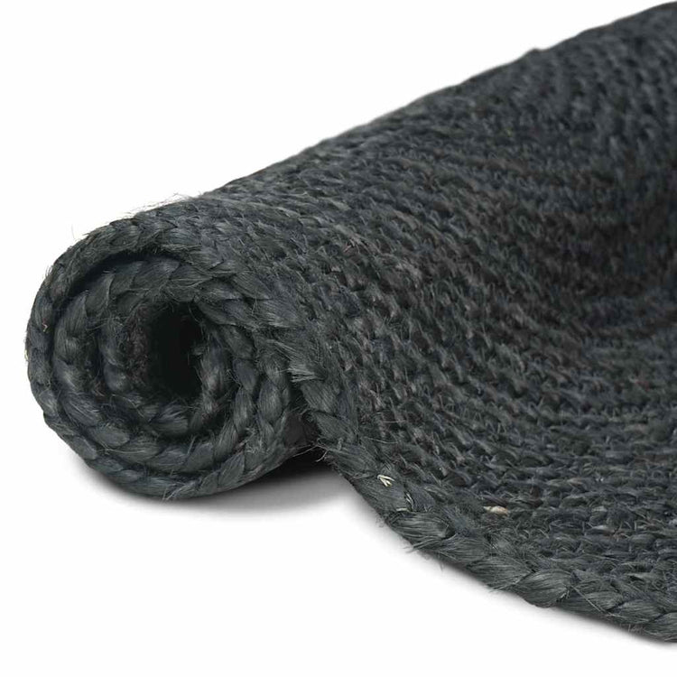 Vidaxl vloerkleden donkergrijs 80 x 300 cm jute