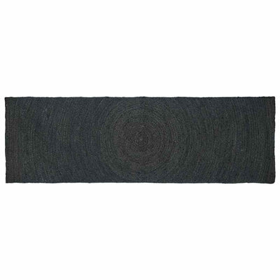 Vidaxl vloerkleden donkergrijs 80 x 300 cm jute