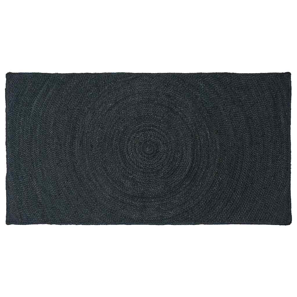 Vidaxl vloerkleden donkergrijs 100 x 200 cm jute