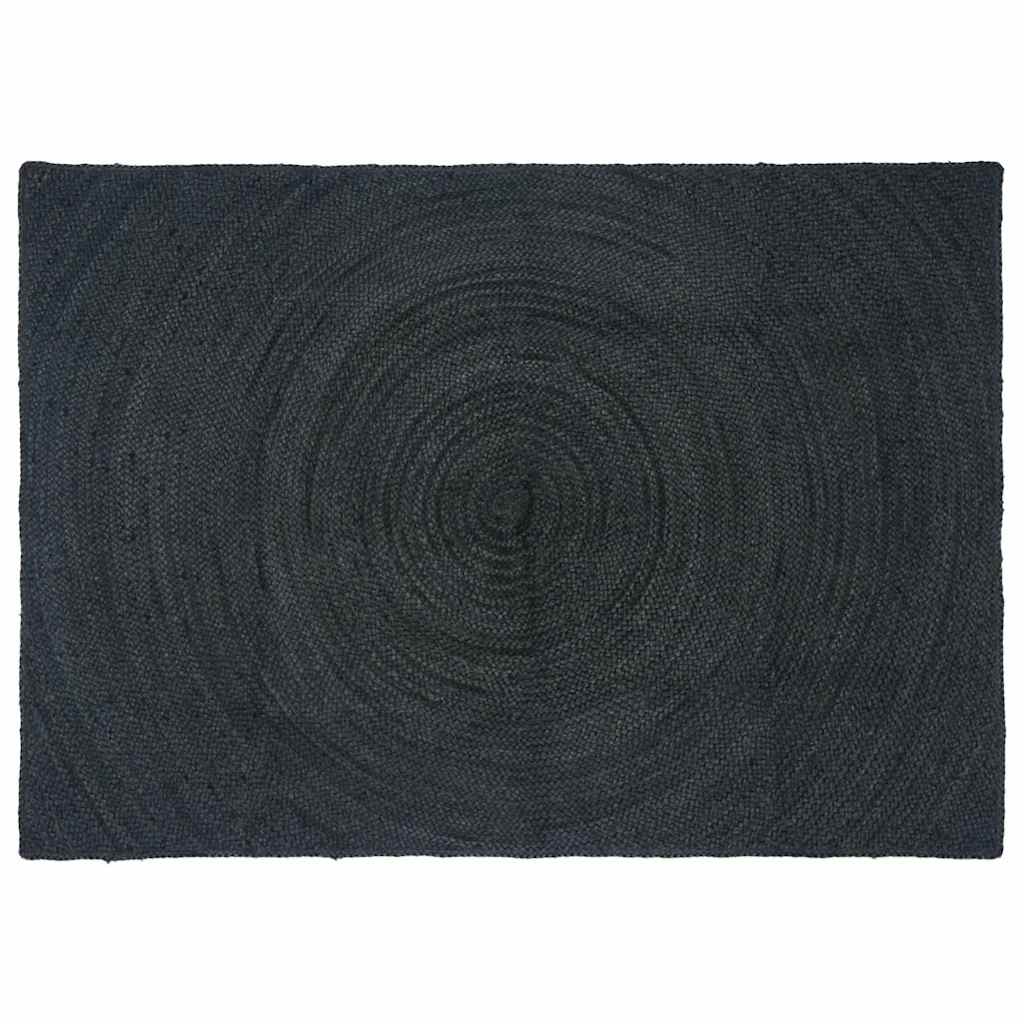 Vidaxl vloerkleden donkergrijs 120 x 170 cm jute