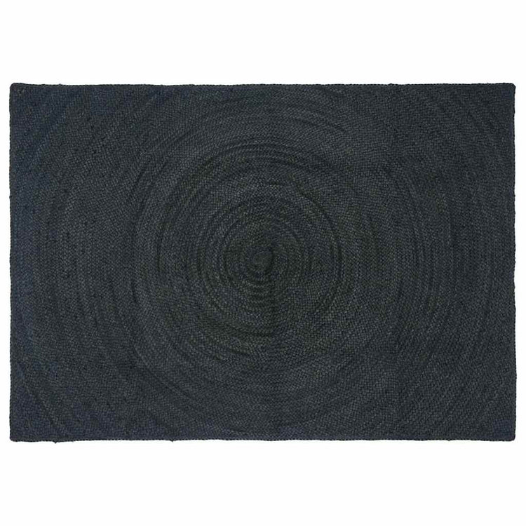 Vidaxl vloerkleden donkergrijs 140 x 200 cm jute