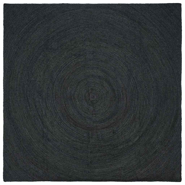 Vidaxl vloerkleden donkergrijs 200 x 200 cm jute