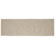 Vidaxl gebied tapijt natuurlijk en wit 80 x 250 cm jute