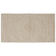 Vidaxl gebied tapijt natuurlijk en wit 100 x 200 cm jute