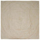 Vidaxl gebied tapijt natuurlijk en wit 240 x 240 cm jute