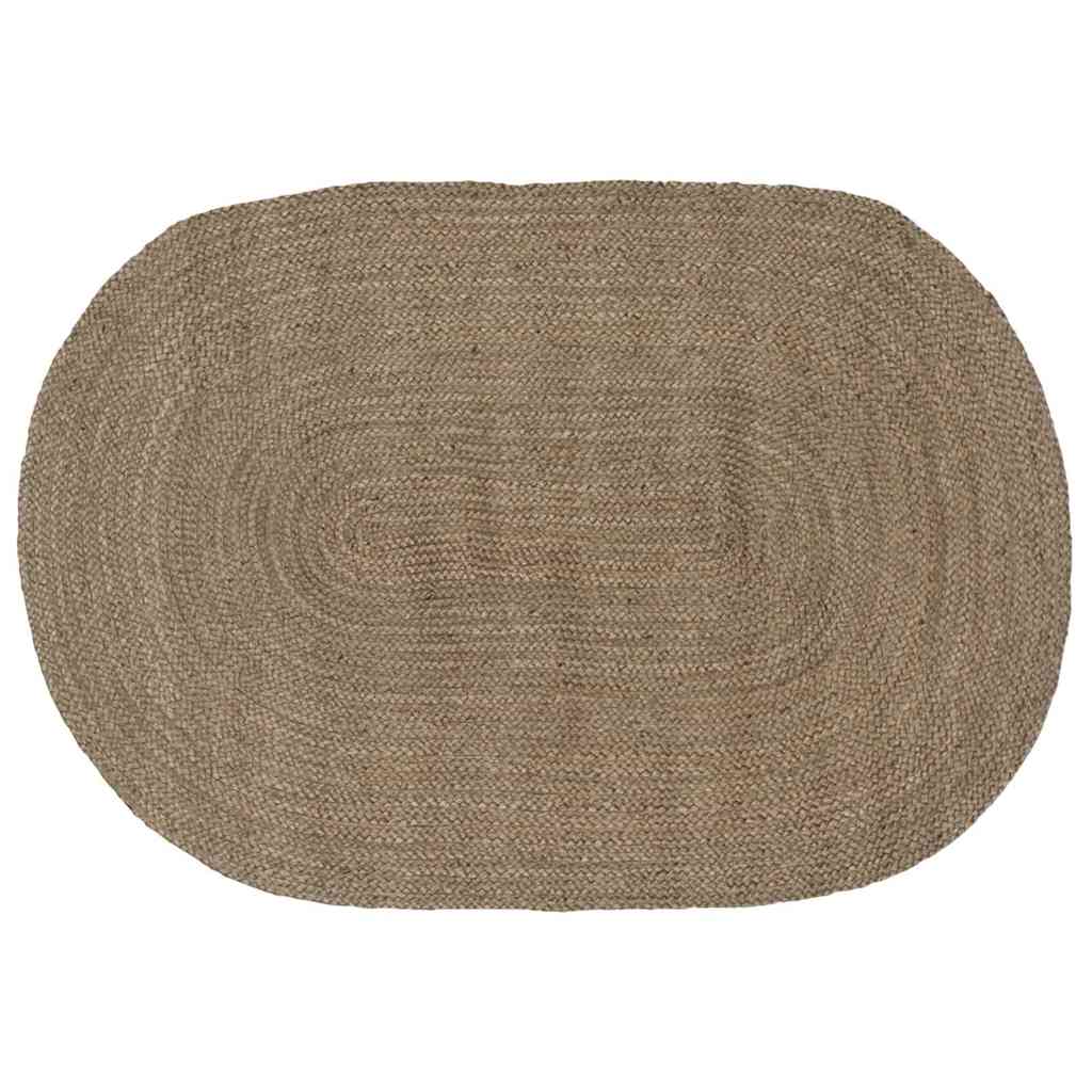 Vidaxl vloerkleden grijs 122 x 183 cm jute