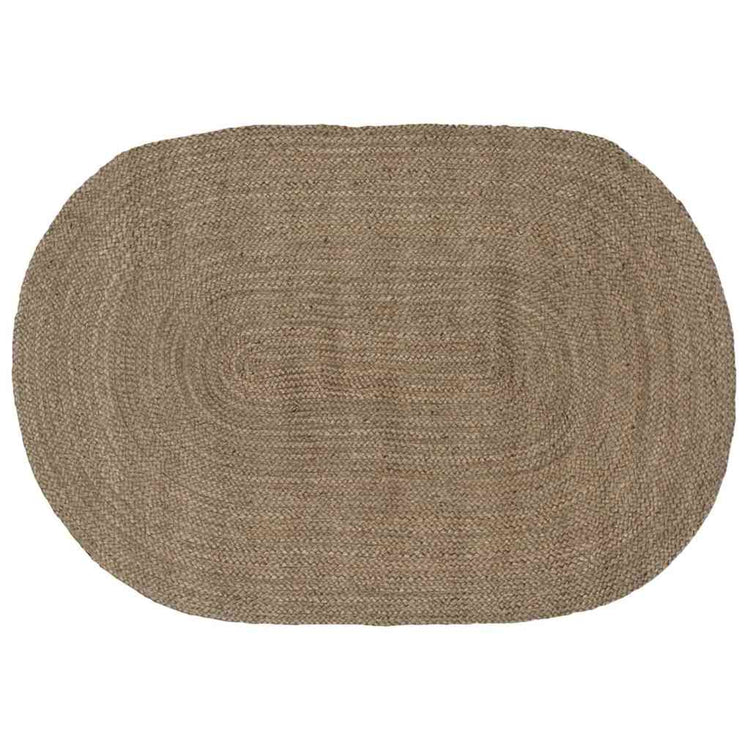 Vidaxl vloerkleden grijs 122 x 183 cm jute