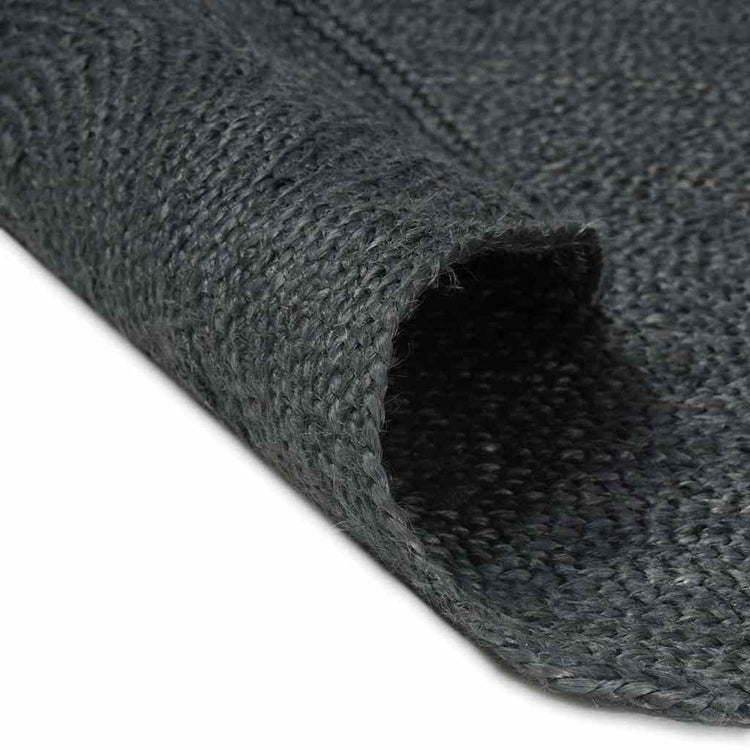 Vidaxl vloerkleden ovaal zwart 100 x 152 cm jute