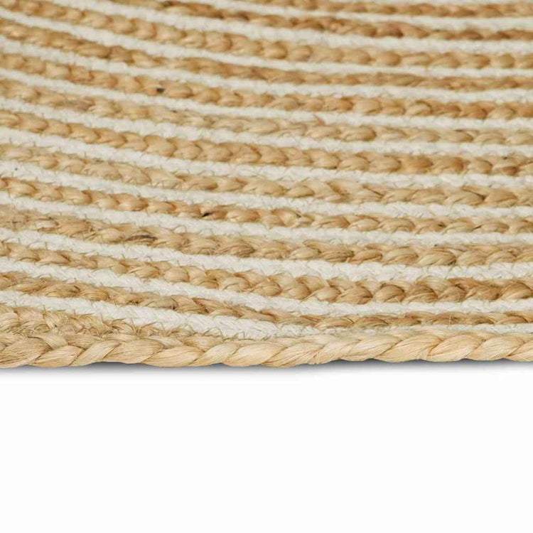 Vidaxl gebied tapijt wit 60 x 400 cm jute