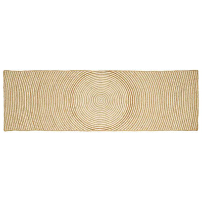 Vidaxl gebied tapijt wit 80 x 250 cm jute