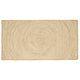 Vidaxl gebied tapijt wit 100 x 200 cm jute