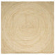 Vidaxl gebied tapijt wit 200 x 200 cm jute