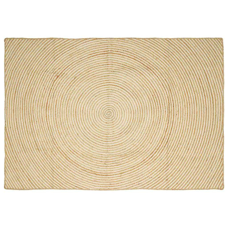 Vidaxl gebied tapijt wit 240 x 340 cm jute