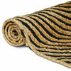 Vidaxl vloerkleed natuurlijk en zwart 60 x 400 cm jute