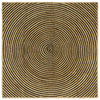 Vidaxl vloerkleed natuurlijk en zwart 160 x 160 cm jute