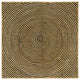 Vidaxl gebied tapijt zwart 160 x 160 cm jute