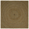 Vidaxl vloerkleed natuurlijk en zwart 240 x 240 cm jute