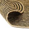 Vidaxl vloerkleed natuurlijk en zwart 122 x 183 cm jute