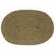 Vidaxl gebied tapijt naturel en zwart 122 x 183 cm jute