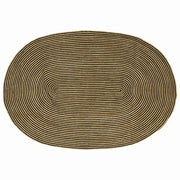 Vidaxl gebied tapijt naturel en zwart 205 x 305 cm jute - afbeelding 1