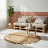 Vidaxl tapijt bruin ø 180 cm jute