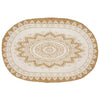 Vidaxl jute tapijt bloemen naturel 205 x 305 cm jute