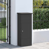 Vidaxl pakket inwerp box met opslag zwart 44,5 x 29 x 110,5 cm staal