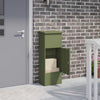 Vidaxl pakket inwerp box olijfgroen 44,5 x 29 x 110,5 cm staal