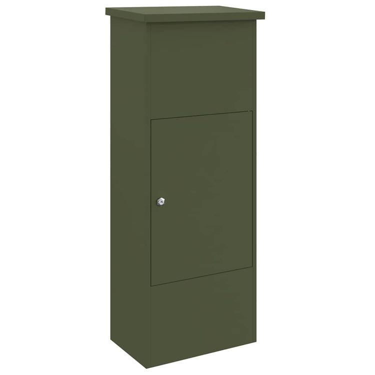Vidaxl pakket inwerp box olijfgroen 44,5 x 29 x 110,5 cm staal