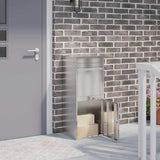 Vidaxl pakket inwerp box zilver 41 x 38 x 103 cm roestvrij staal - afbeelding 1