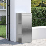Vidaxl pakket inwerp box zilver 41 x 38 x 103 cm roestvrij staal - afbeelding 3
