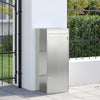 Vidaxl pakket inwerp box zwart 41 x 38 x 103 cm gegalvaniseerd staal