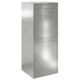 Vidaxl pakket inwerp box zilver 41 x 38 x 103 cm gegalvaniseerd staal - afbeelding 2