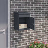 Vidaxl pakket inwerp box met opslag antraciet 47,5 x 38 x 59 cm staal